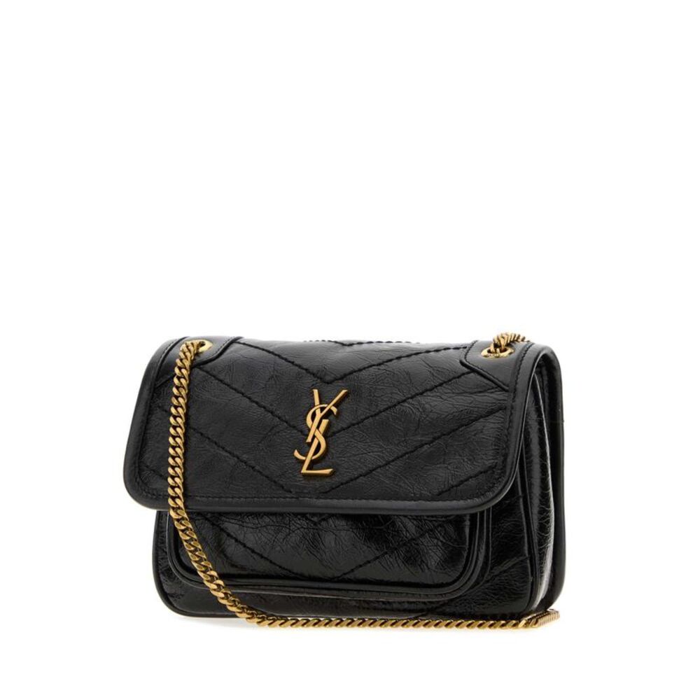 Saint Laurent Women Black Leather Mini Niki Shoulder Bag - Picture 2 of 2
